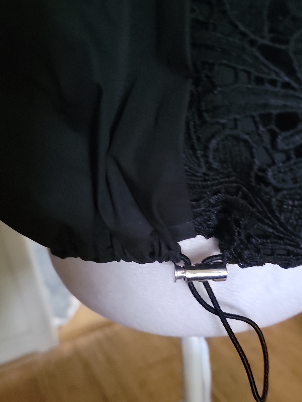 be inspired Black Lace Button-Front Jacket - Picture 5 of 10